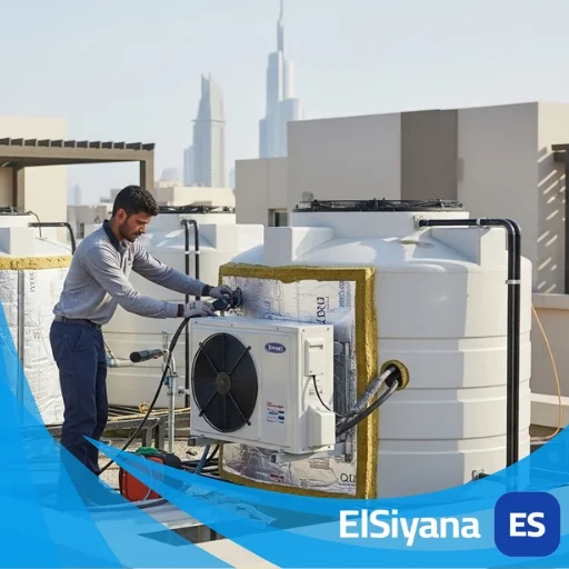 تبريد خزانات المياه في ام القيوين