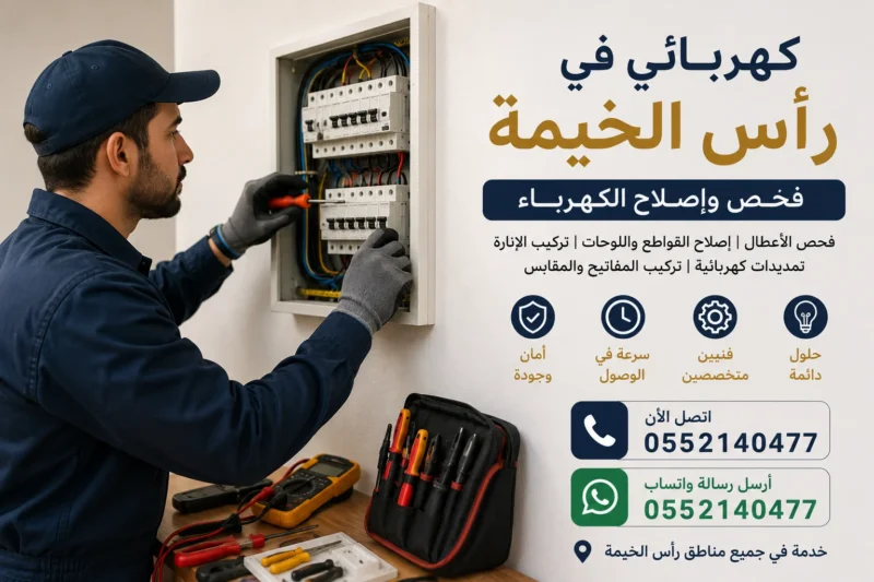 كهربائي في رأس الخيمة