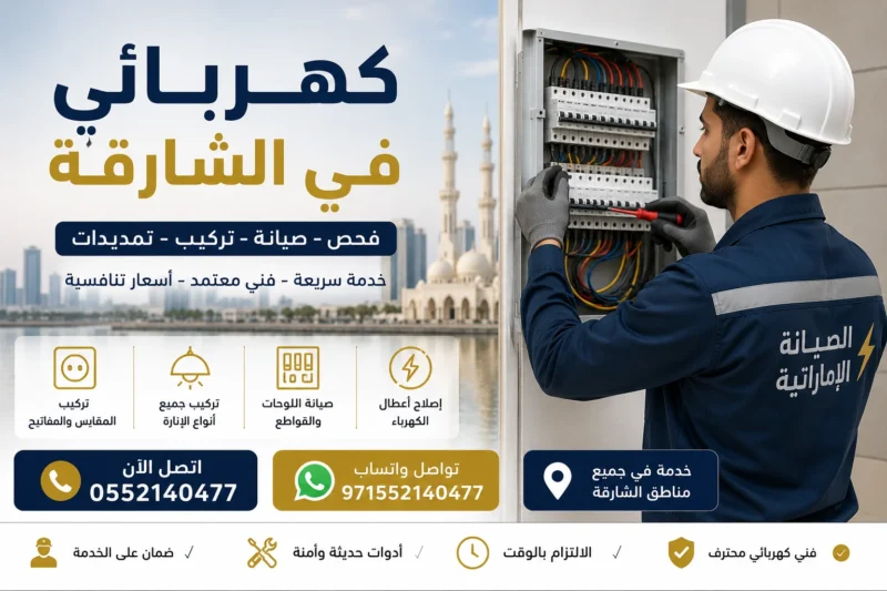 كهربائي في الشارقة