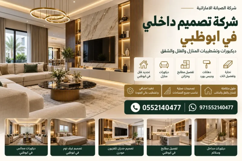 شركة تصميم داخلي في ابوظبي